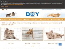 Tablet Screenshot of nets-for-cats.com